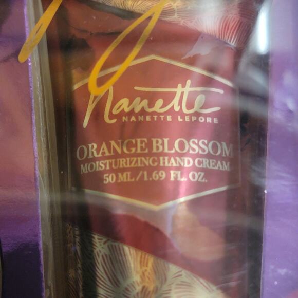 Nanette Lepore Skin Therapy Set Hand Cream Body Butter Orange Rose Amber Gift - Picture 5 of 7